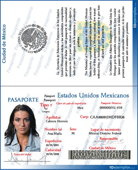 formato pasaporte mexicano - renovar pasaporte mexicano
